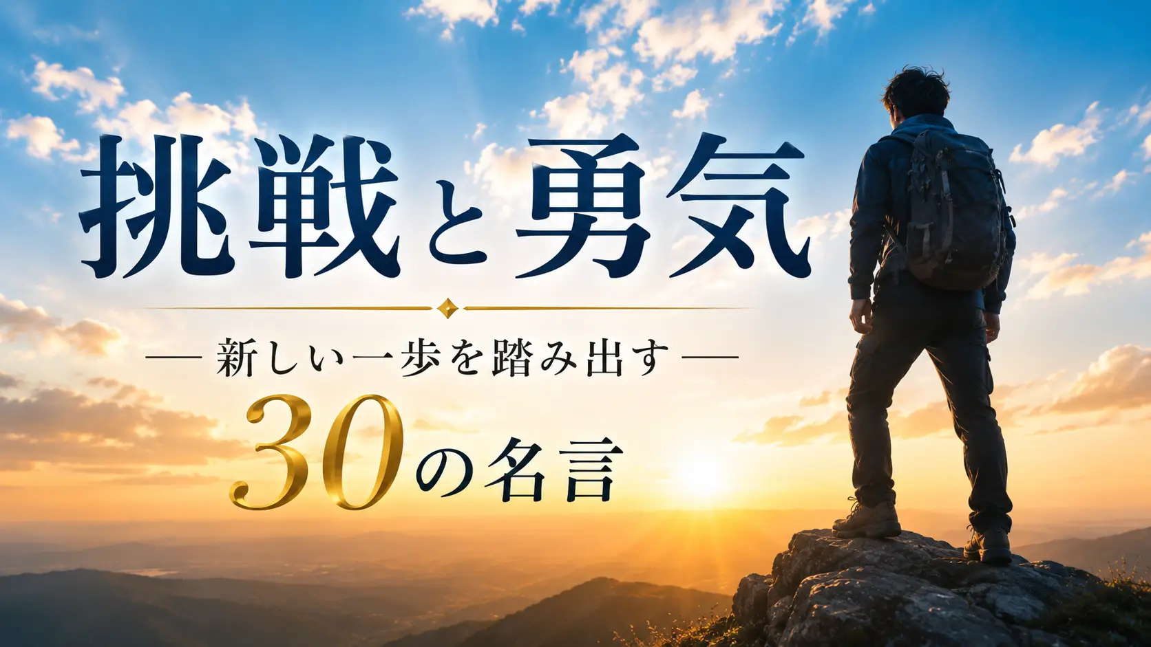 挑戦と勇気――新しい一歩を踏み出す30の名言
