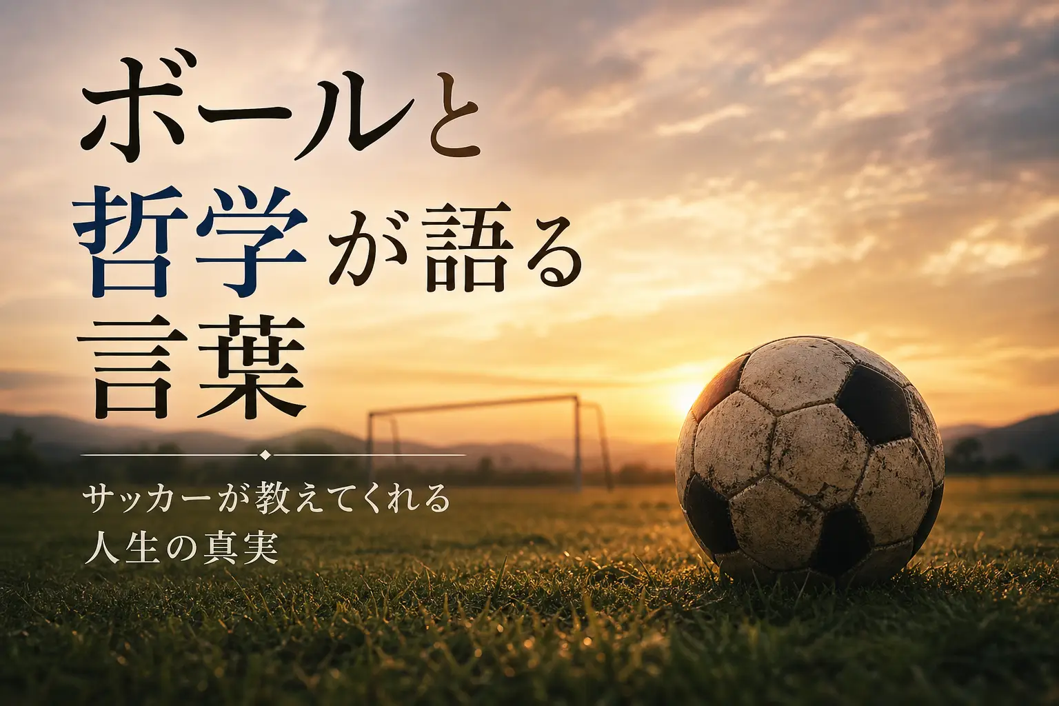 ボールと哲学が語る30の言葉 ─ サッカーが教えてくれる人生の真実